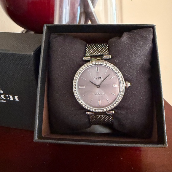 NWT Coach Park Quartz Mesh Strap 34mm Watch - Picture 3 of 12